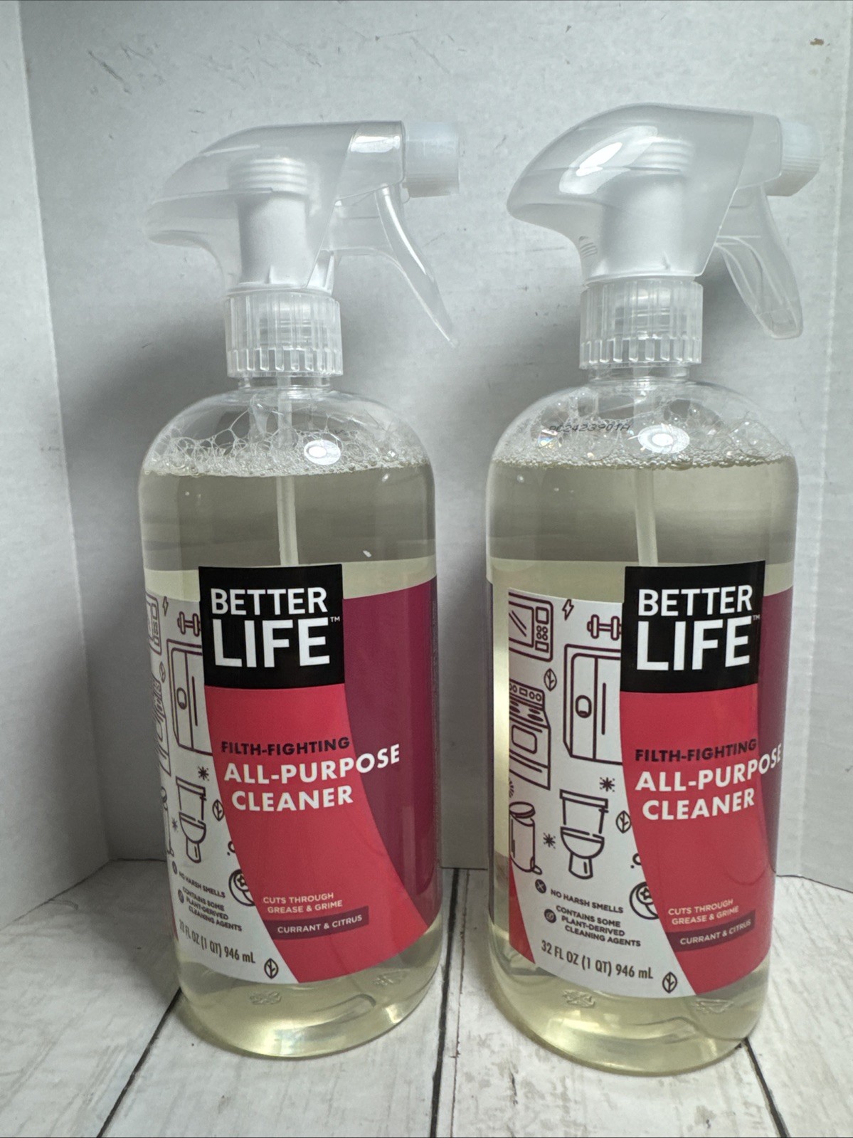 Better Life All-Purpose Plant Based Cleaner Natural Currant & Citrus 32 oz 2 Bot