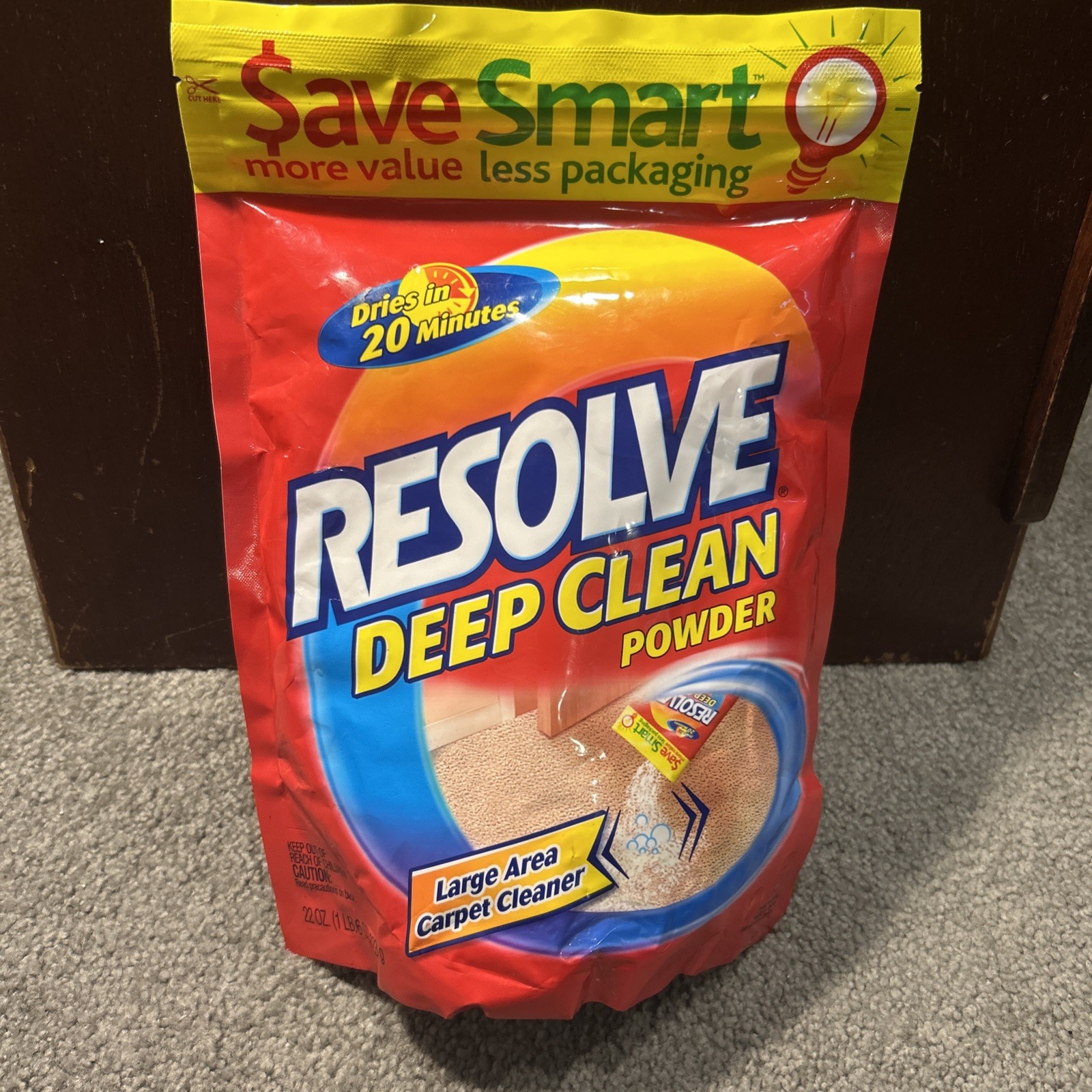 Resolve Deep Clean Powder Large Area Carpet Cleaner Bag 22oz