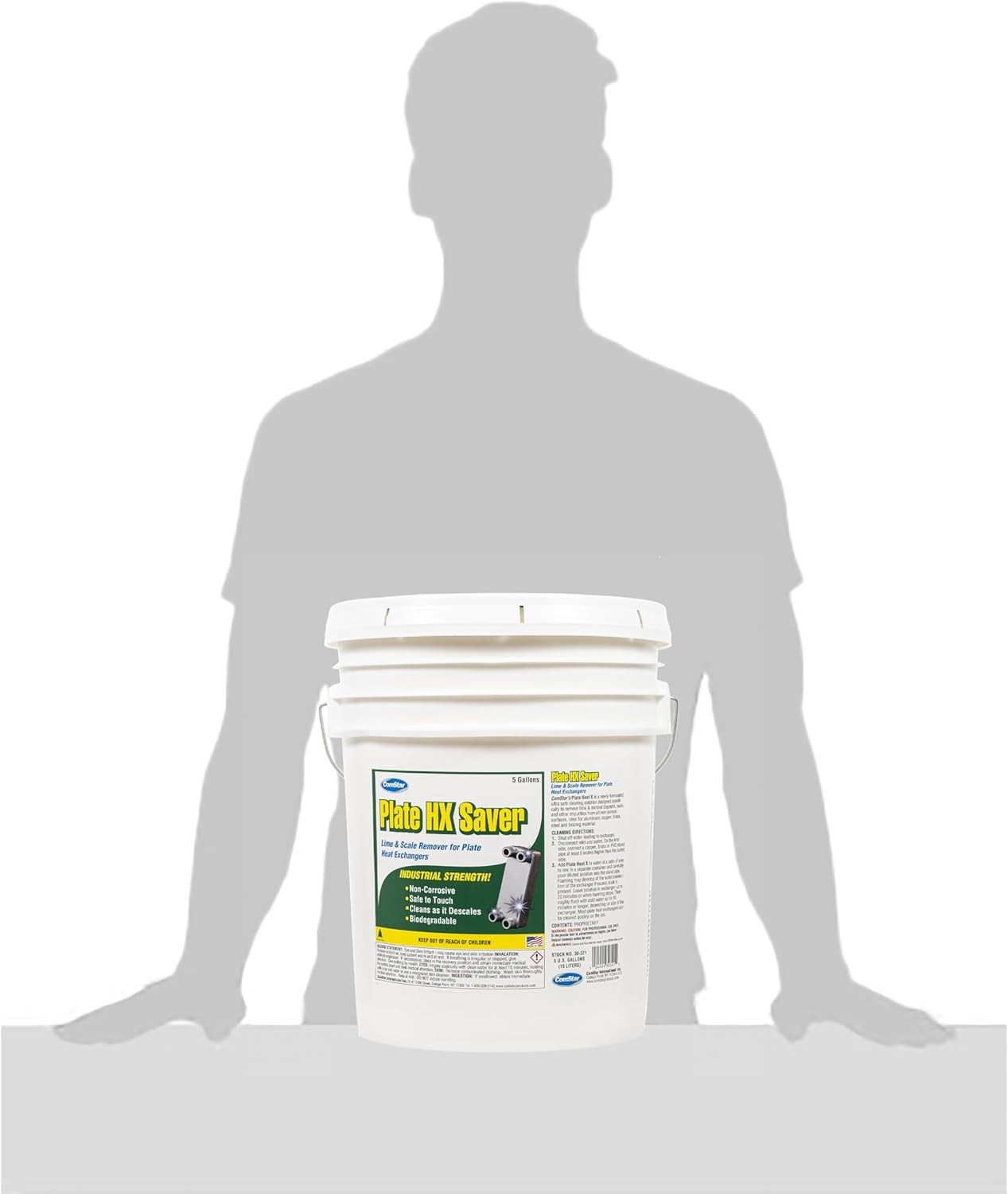 ComStar Plate HX Saver 5 Gal, Non-Corrosive Scale Remover for Heat Exchangers