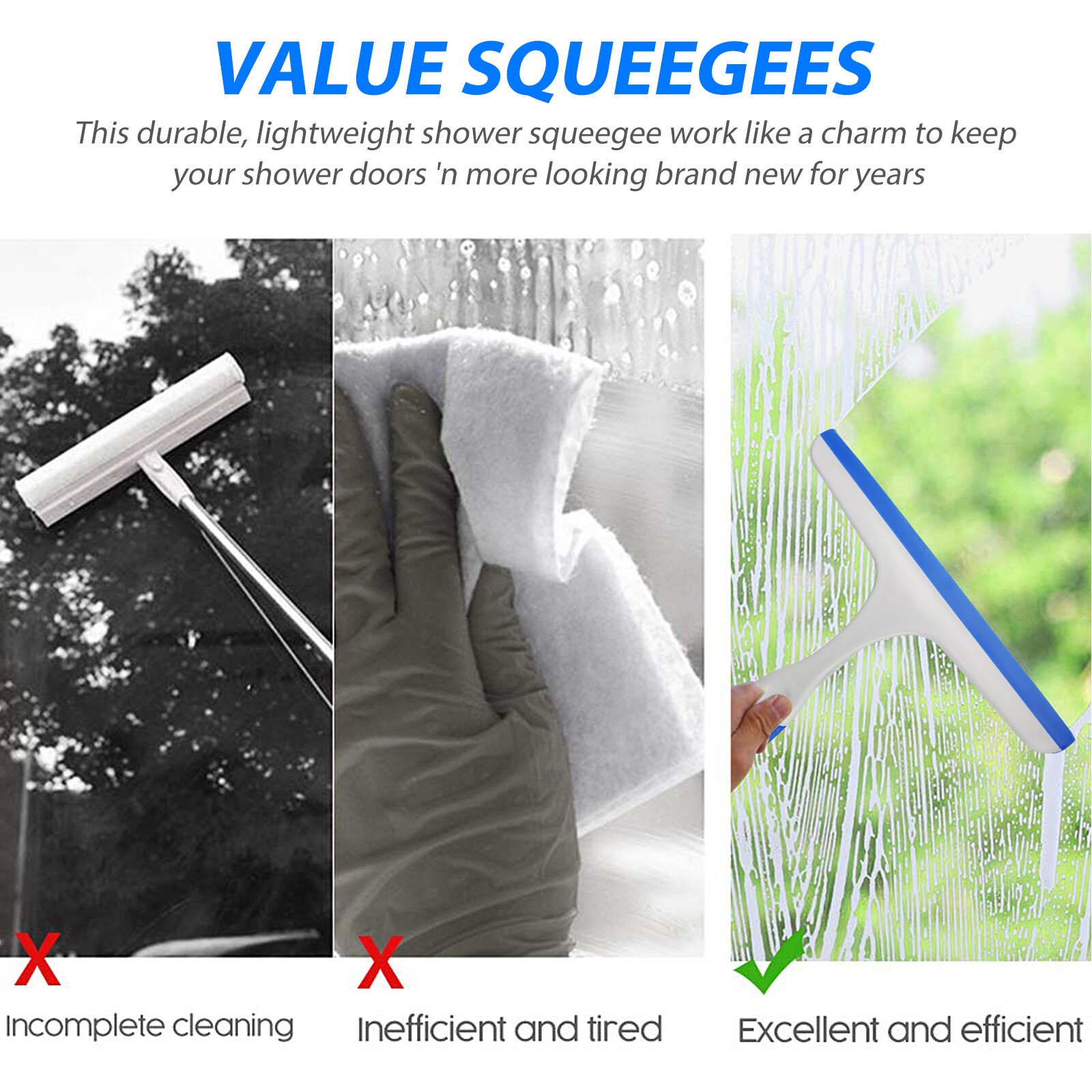 5-Pack Car Snow Scraper | Window Glass Cleaning Squeegee | Fast Free Shipping