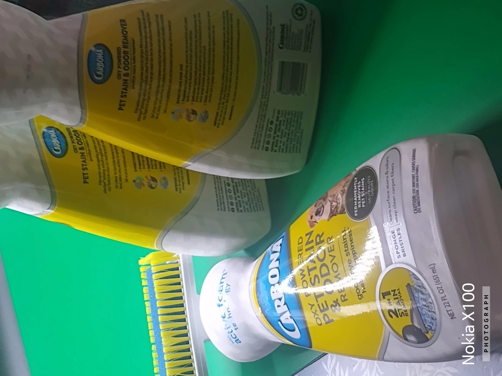 Carbona 2 in 1 Oxy-Powered Pet Stain Odor Remover Carpet Cleaner Lot Of 3. 1F2