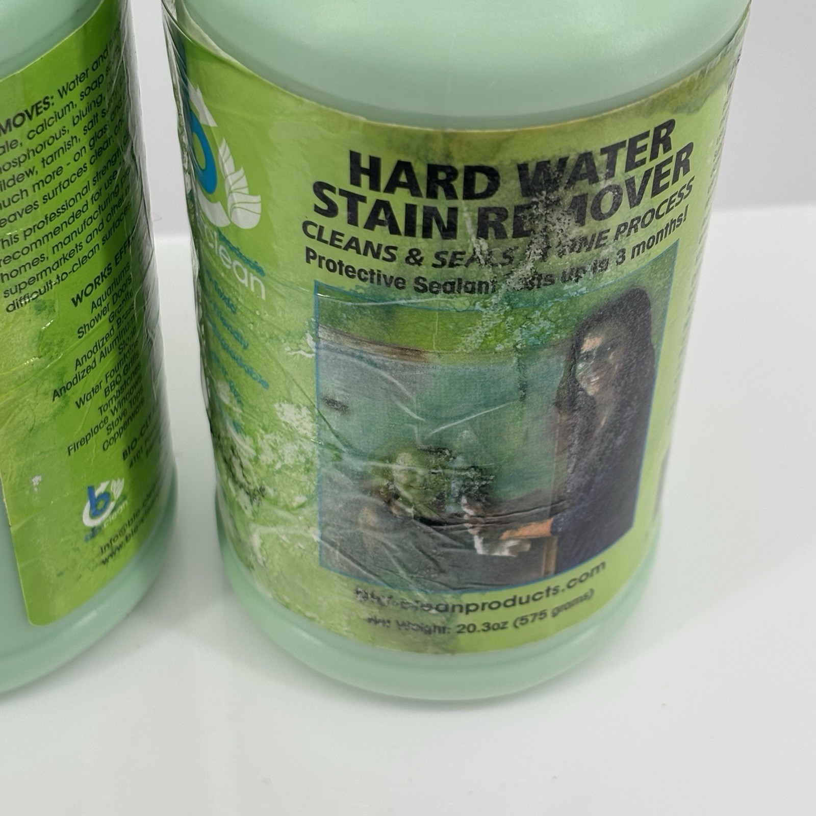 2 Bio-Clean Hard Water Stain Remover 20.3 oz New Unused Damaged Labels & Lids