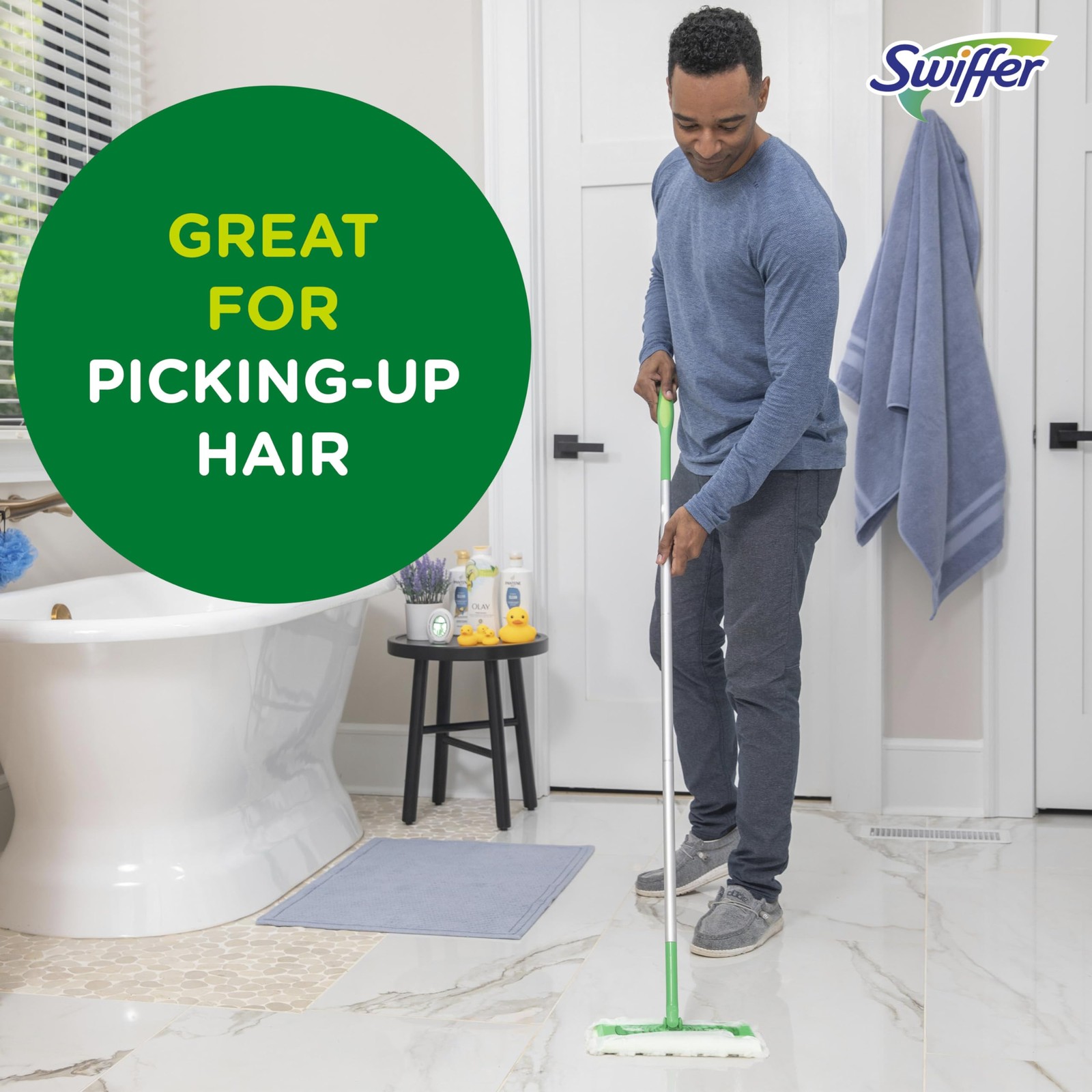 Swiffer Sweep + Mop, Dry Pads Refill, Floor 52 Count (Pack of 1), Multicolor