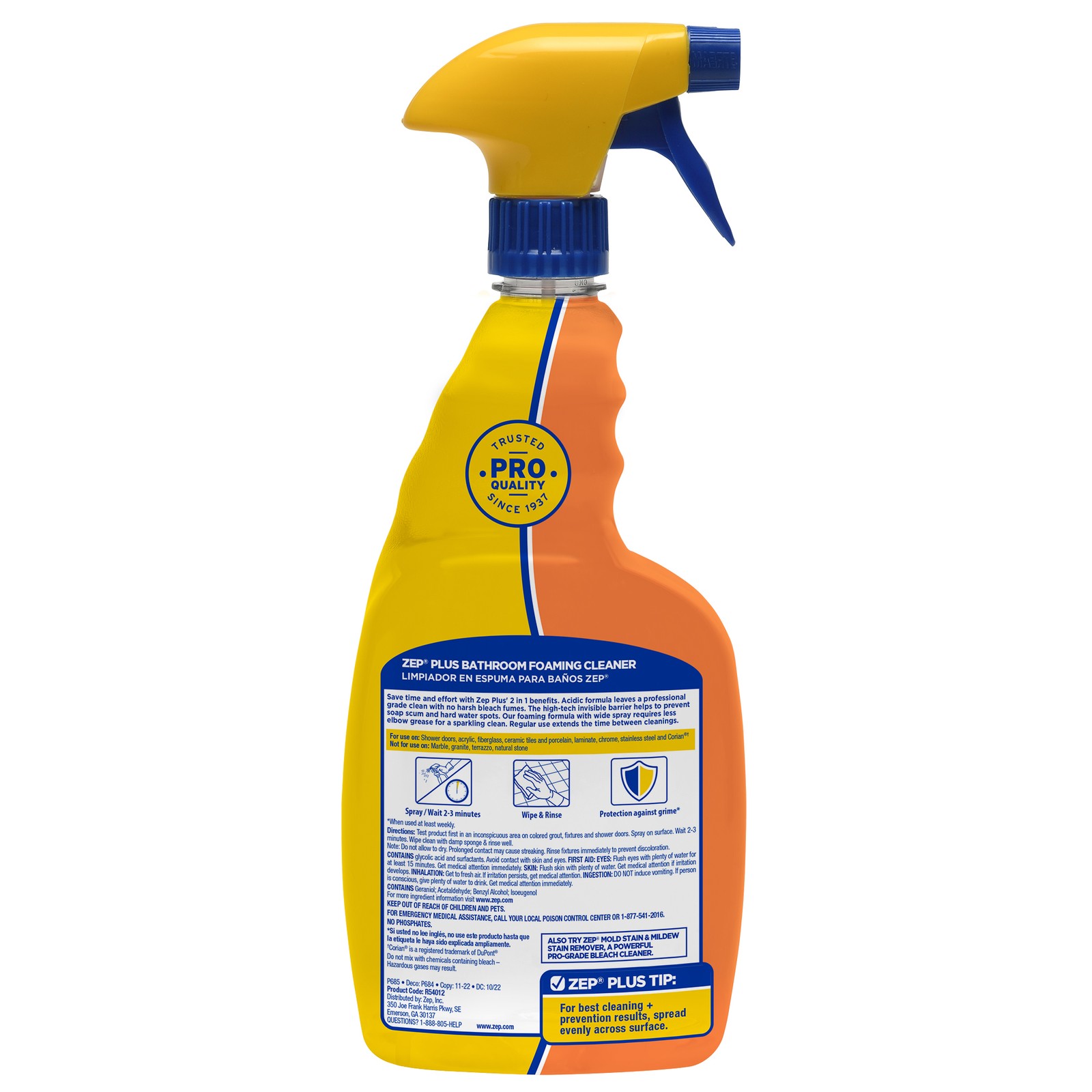 Zep Plus Bathroom Foaming Cleaner – 32 oz (Case of 12) – R54012 – Keep Your