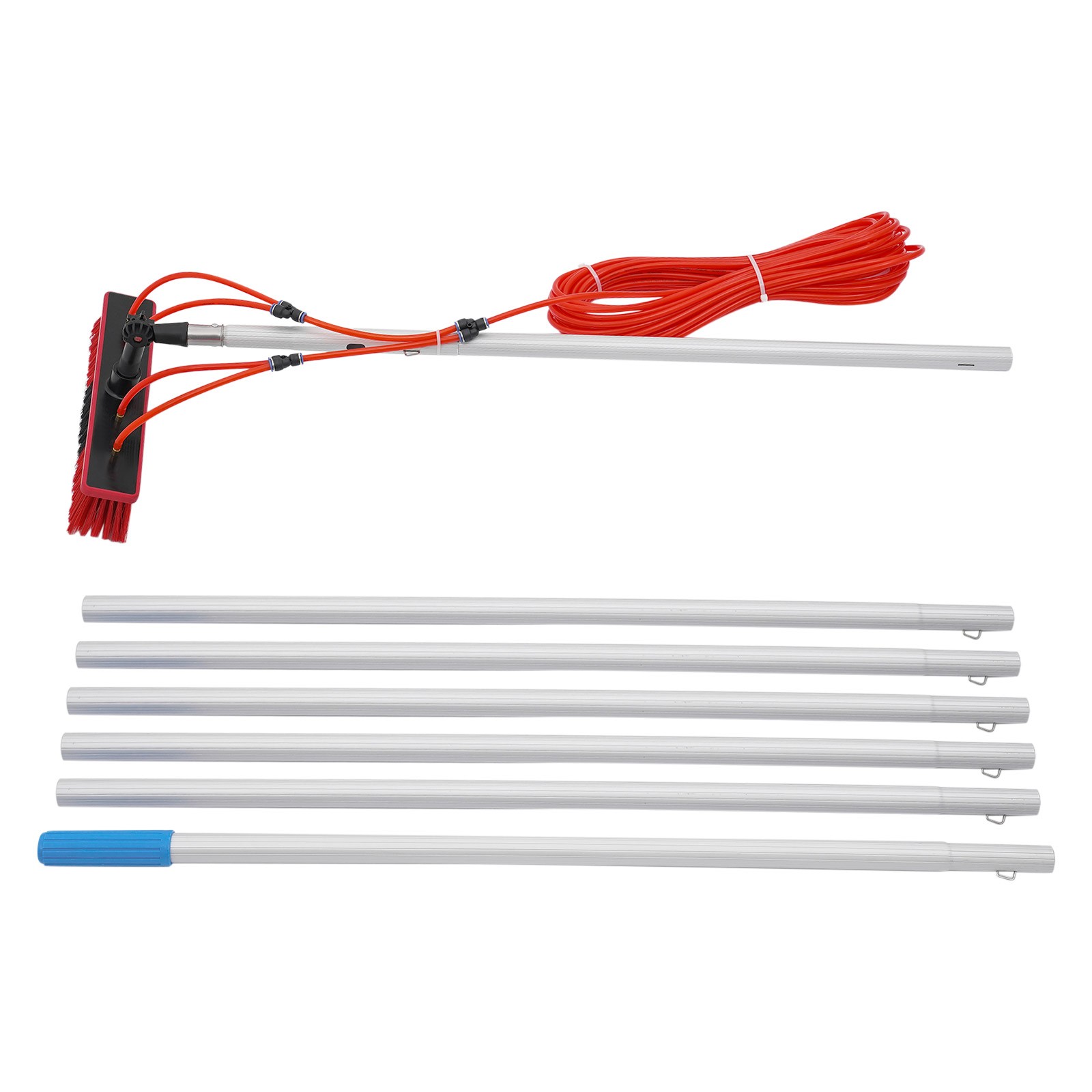 23FT Solar Panel Cleaning Brush Outdoor Window Adjustable Pole Cleaning Kit