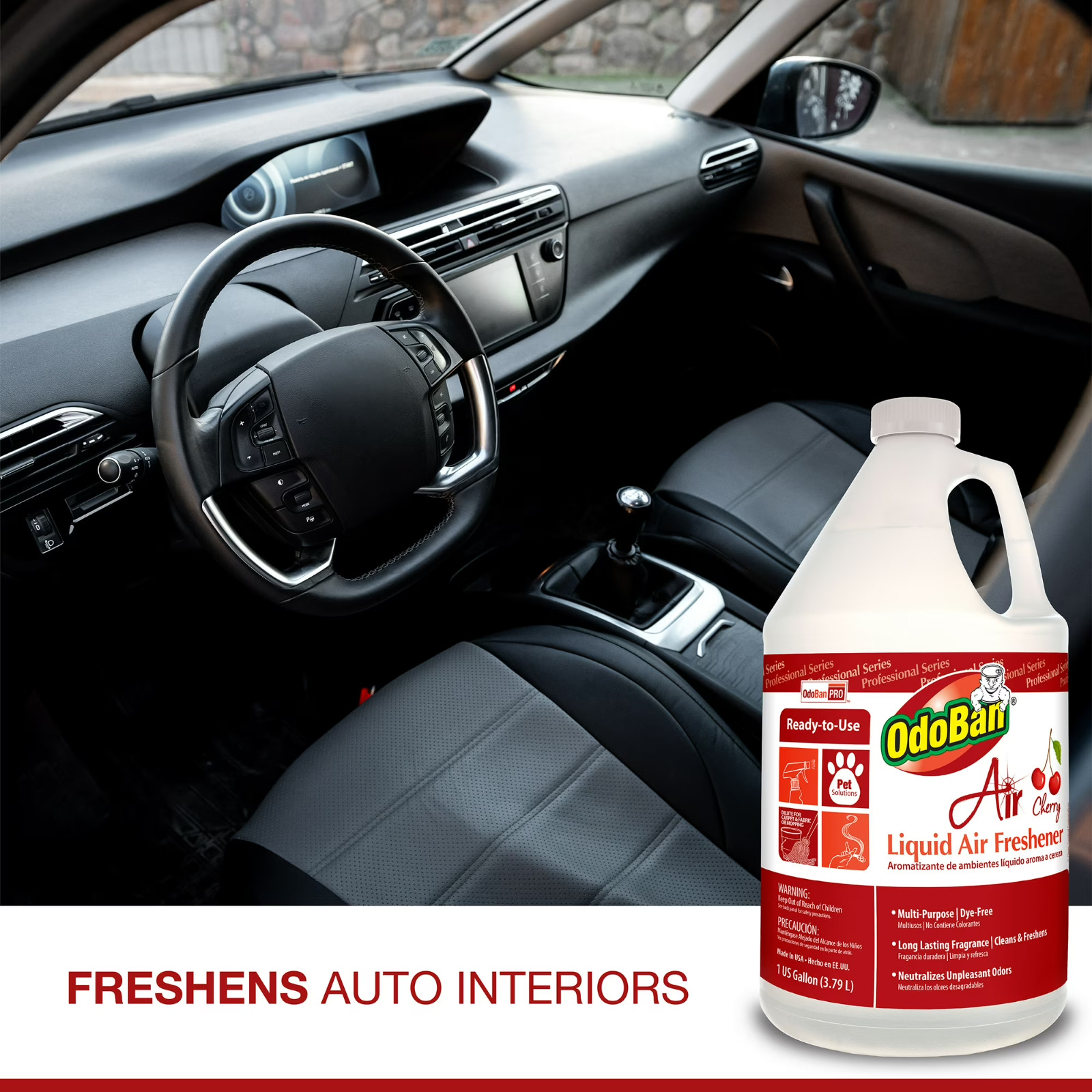 OdoBan Professional Cleaning Ready-to-Use Liquid Cherry, Spring Fresh, Lavender