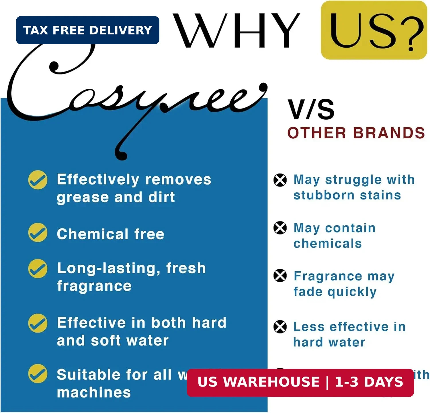 Washing Machine Cleaner Powder, 1Year Supply (24 Packs) for Front & Top Load Was