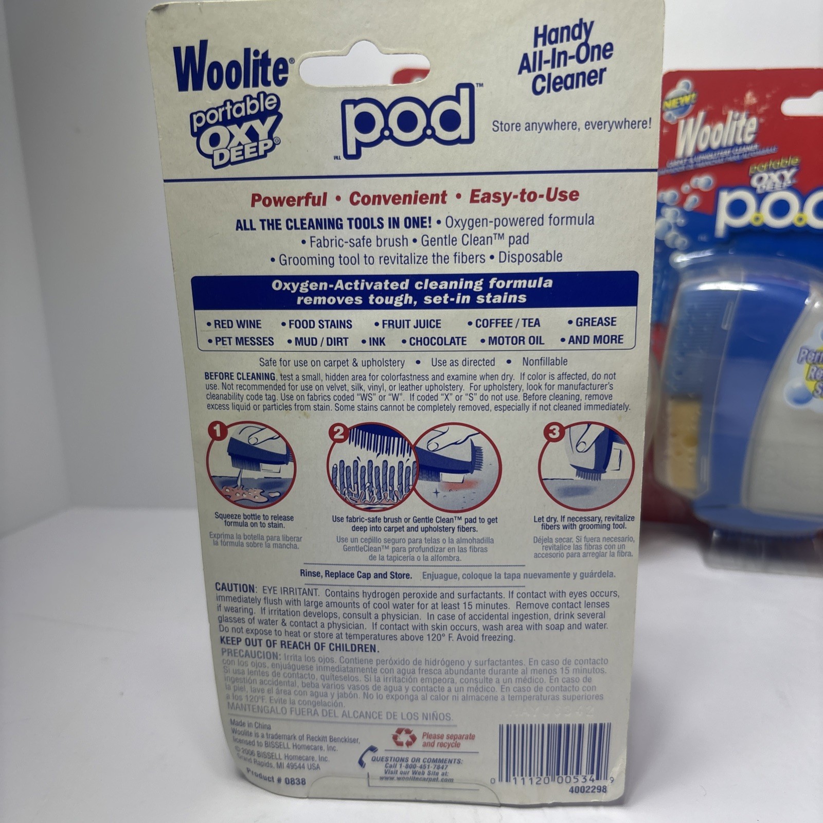 Lot Of 4 Woolite Portable Oxy Deep POD All In One Carpet Upholstery Cleaner New