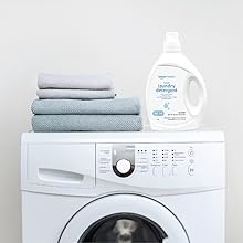 Concentrated Liquid Laundry Detergent, Hypoallergenic, of Perfumes & Clear of
