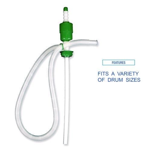 Boardwalk Drum Pump, 5 gpm, Plastic, 46″ Tall, Clear
