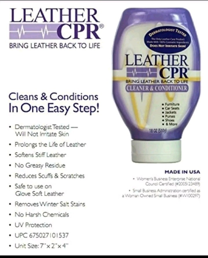 CPR Leather ~ 2 In 1 ~Cleaner and Conditioner – 18oz NEW