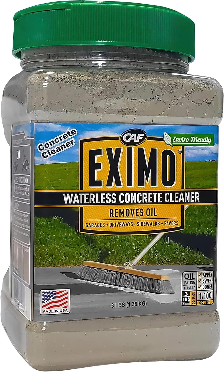 EXIMO Waterless Concrete Cleaner, Oil Stain Remover