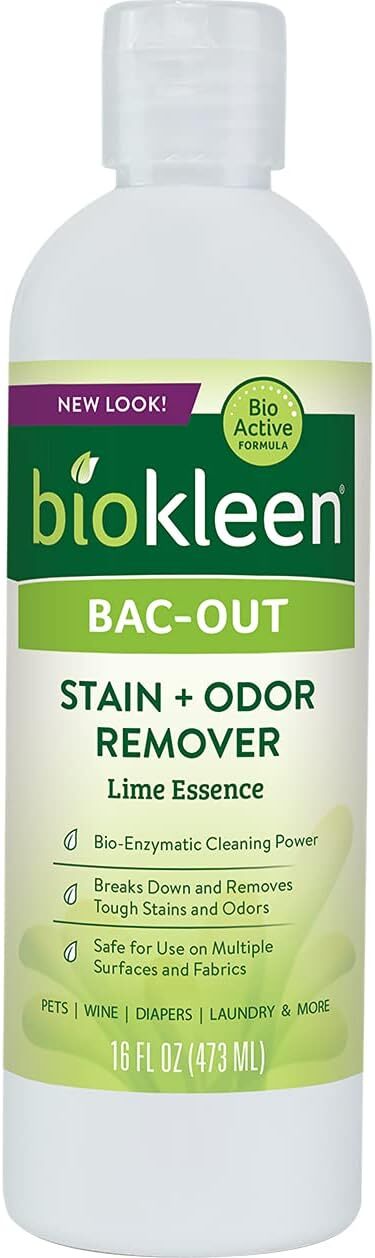 Biokleen Bac-Out Stain+Odor Remover Lime Essence, 16 FL OZ (Pack of 6)