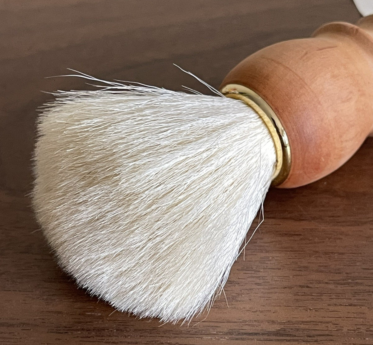 Double Dust Brush Oiled Beechwood Handle Goat Hair & Pig Bristle Brush Caldrea
