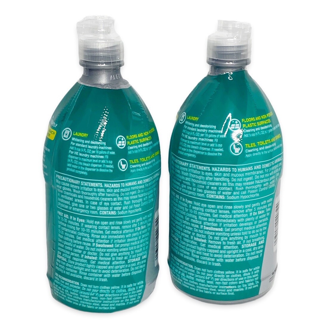 2 Cloralen Platinum Bleach Liquid Gel 20 oz Bottle High Efficiency Washer Safe