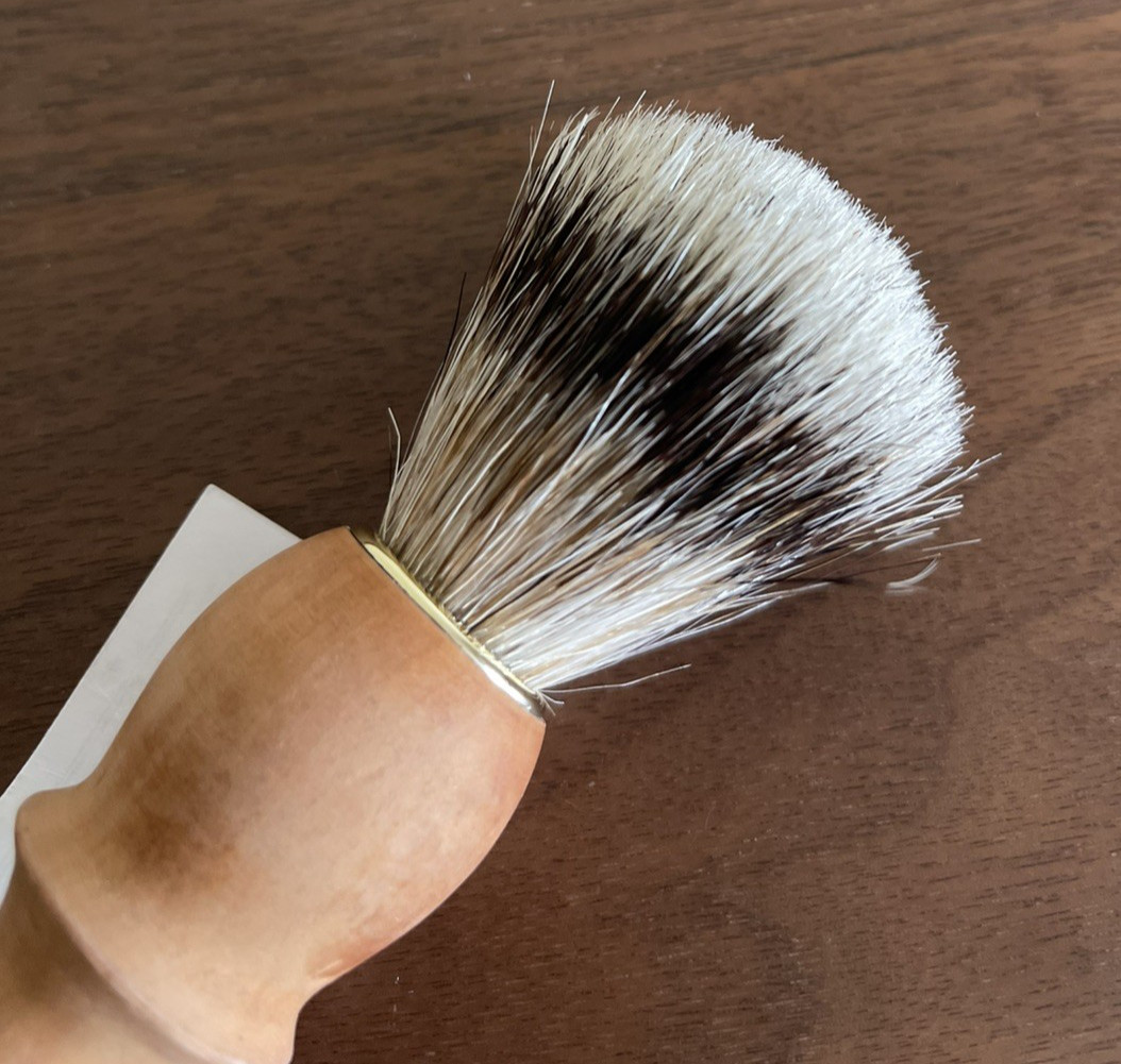 Double Dust Brush Oiled Beechwood Handle Goat Hair & Pig Bristle Brush Caldrea
