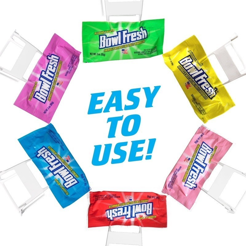 Toilet Bowl Deodorizer Rim Hanger Pleasantly Scented Freshener 10 Pack