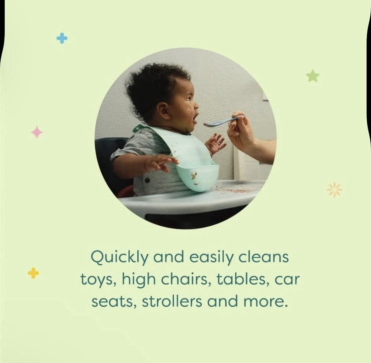 2 Pack – Babyganics Toy & Highchair Cleaner Spray, Fragrance Free, 17oz