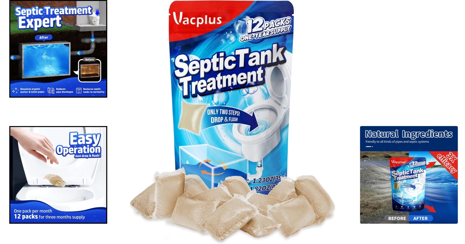 12 Powerful Septic Tank Treatments – Easy Dissolvable, Biodegradable Enzymes