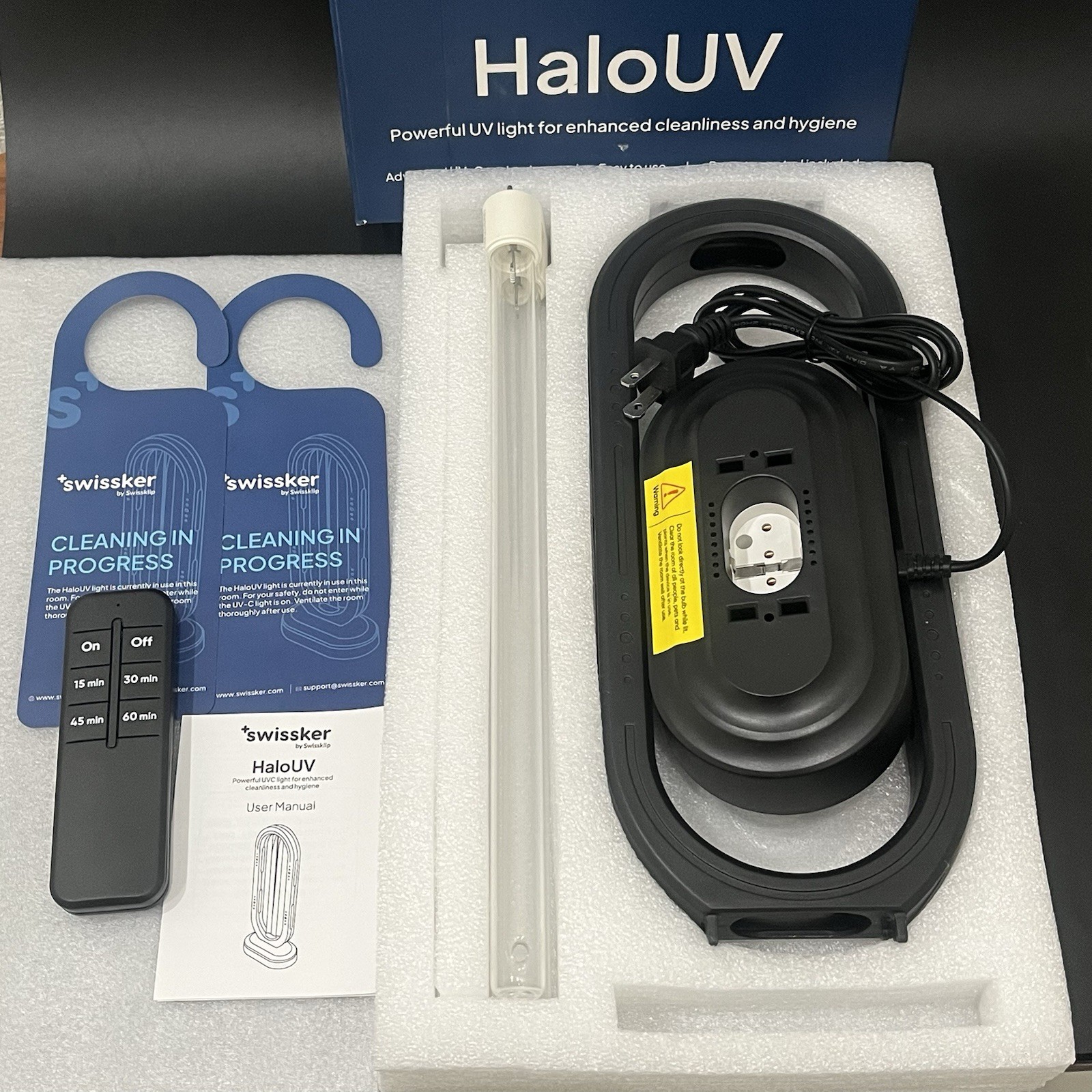 HaloUV Swissker by Swissklip Home Disinfection Device – New / Open Box