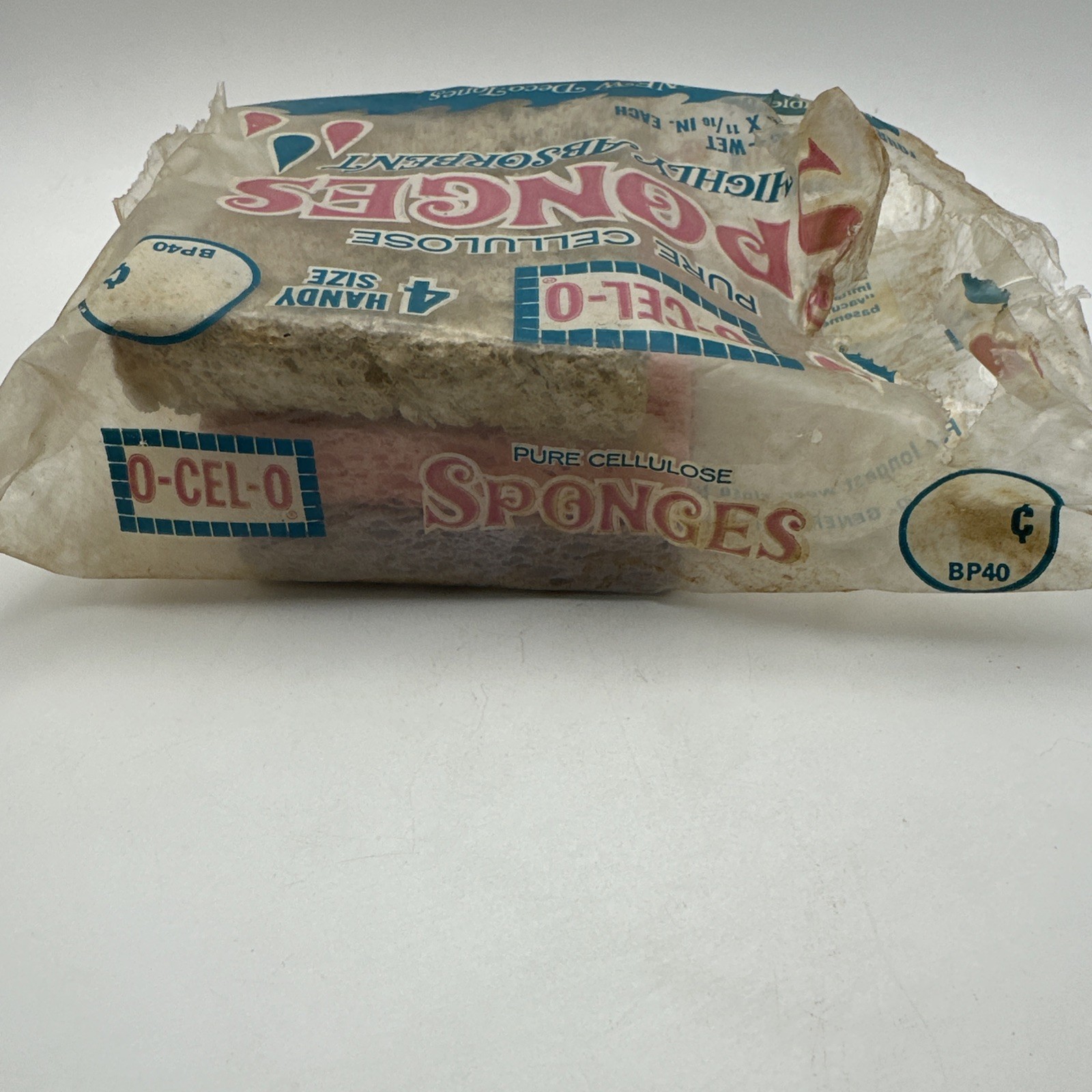 Pure Cellulose Sponges Vintage O-Cel-O Betty Crocker GM USA Movie Prop