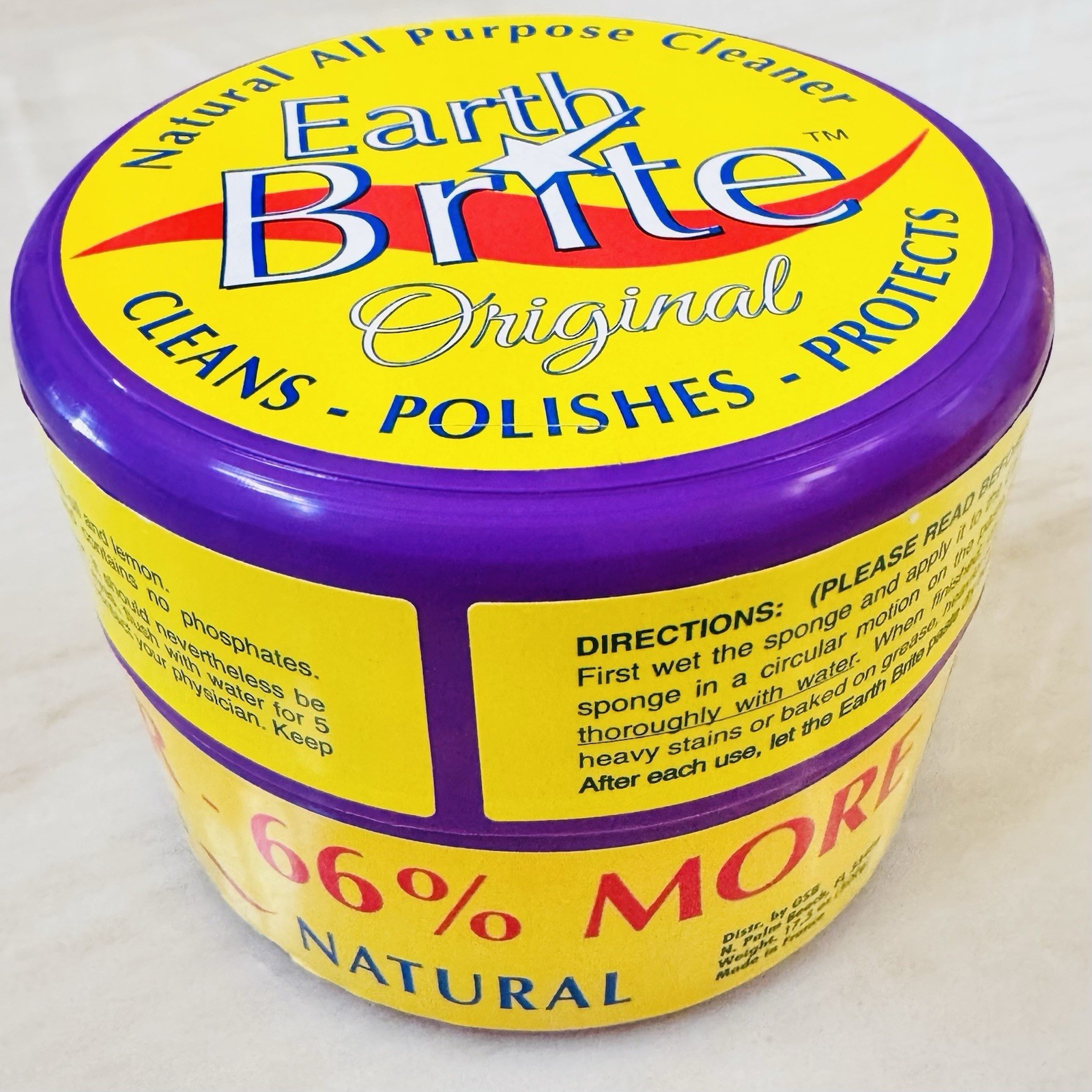 Earth Brite Original Natural All-Purpose Cleaner – 500g (17.5 oz) Made In France