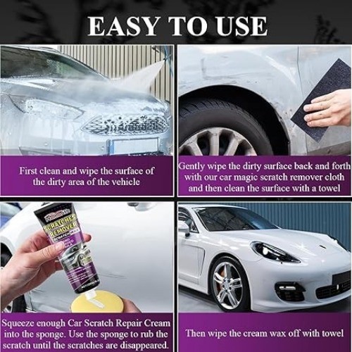 Cleaning Cloth and Scratch Repair Paste, Cleaning Cloth Scratch Remover for Deep