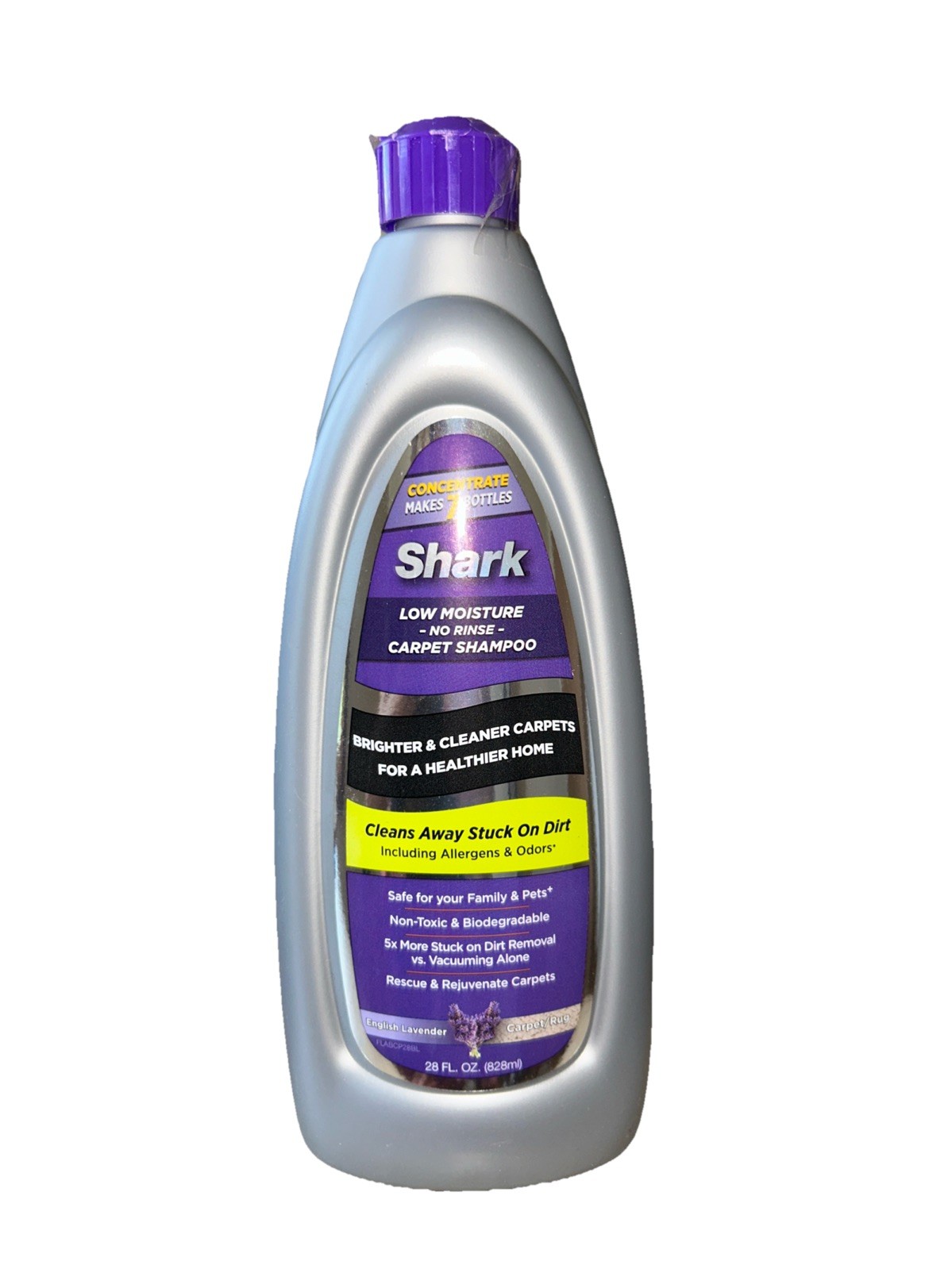 FULL Shark Carpet Buddy No Rinse Carpet Cleaner English Lavender 28 oz