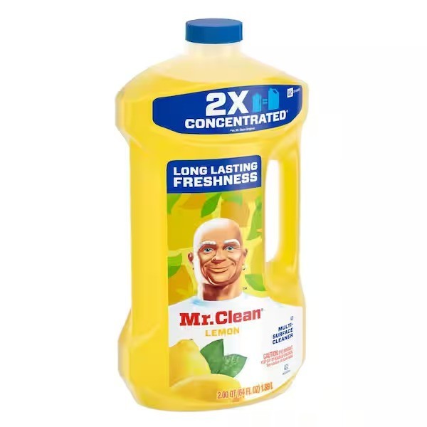Mr. Clean 64 oz. Lemon Scent All-Purpose Multi Surface Cleaner, 2x Concentrated