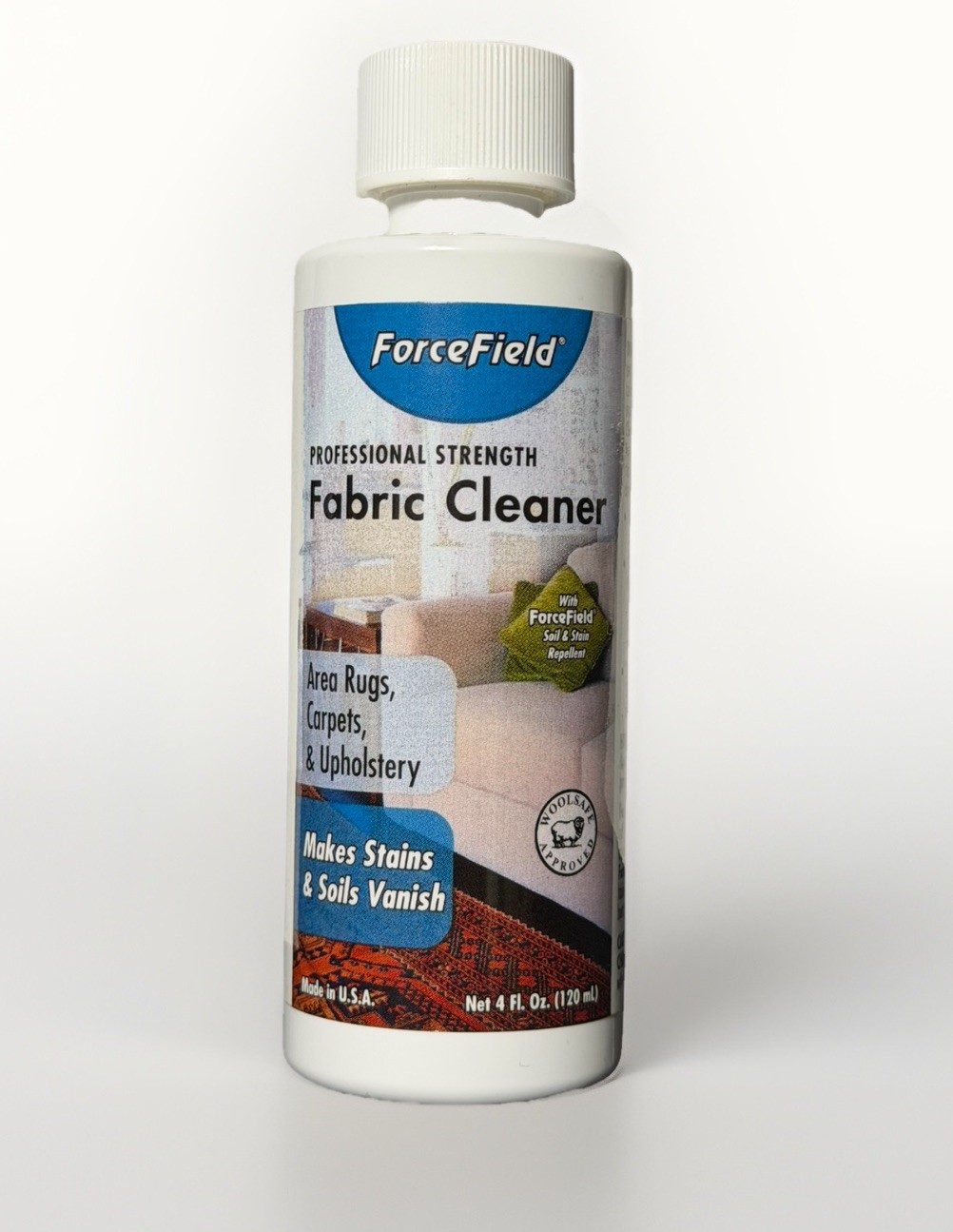 ForceField Fabric Cleaner – Area Rugs, Carpet & Upholstery 4 oz – New