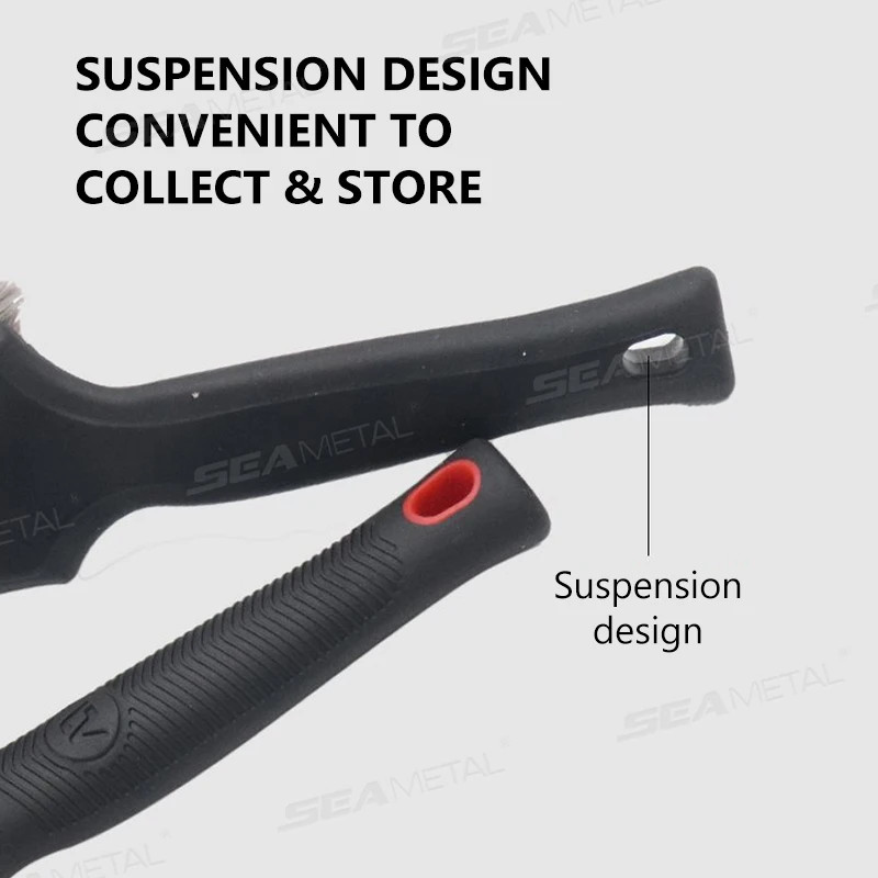 SEAMETAL Car Wheel Hub Washing Brush anti Slip Handle Car Tire Wheel Rim Cleanin