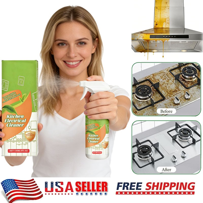 120ML Electrolyzed Ion Kitchen Cleaner Spray, Cleanse Kitchen Appliance Cleaner