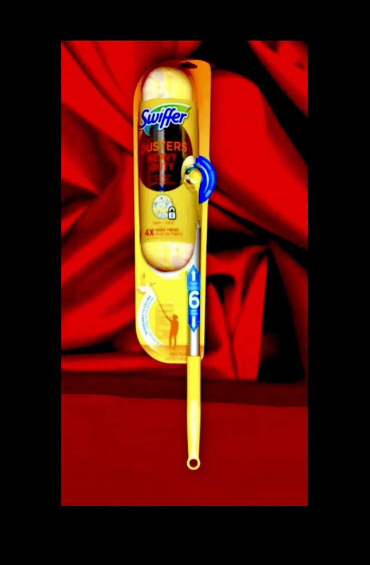 Swiffer Dusters 6’ ft Extender Handle Kit w/ 4 Refills: DOUBLE Ended,ceiling,fan