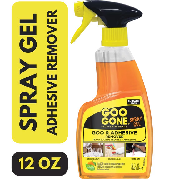 6 pack Goo Gone Sticky Adhesive Remover Spray Gel Orange Citrus 12 oz