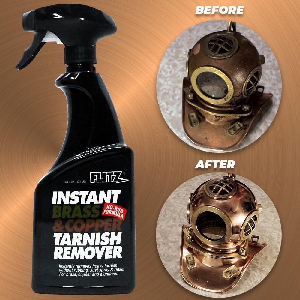 Instant Brass and Copper Tarnish Remover – 16oz Bottle of -Made Organic Rust …