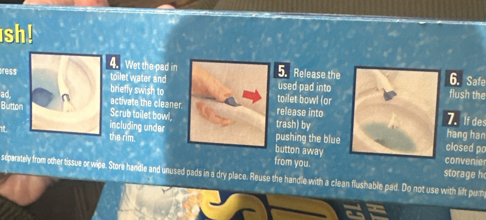 Scrubbing Bubbles Fresh Brush Toilet Cleaning System Flushable PACK 1 Handle 4pa