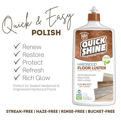 Quick Shine Hardwood Floor Luster 27oz Restores Color and Shine to Floors