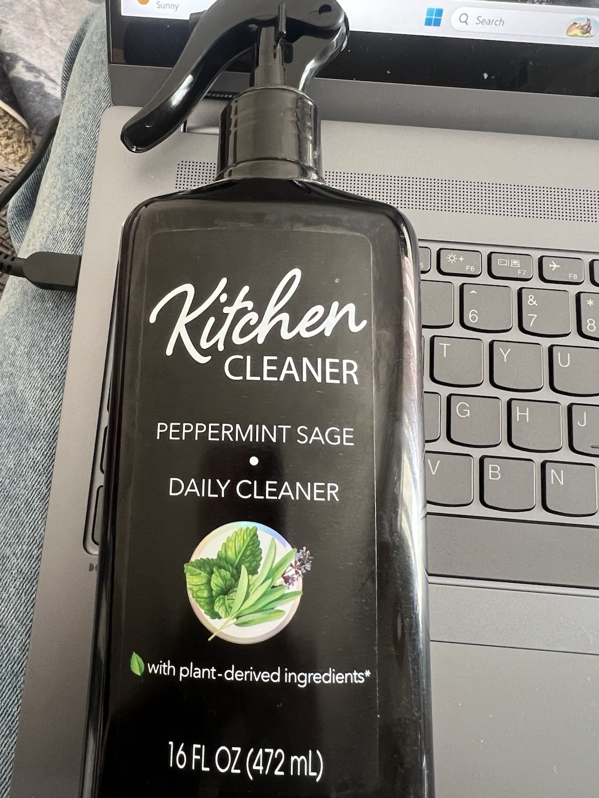 Kitchen Peppermint Sage Plant-Based Cleaner Spray 16 fl oz