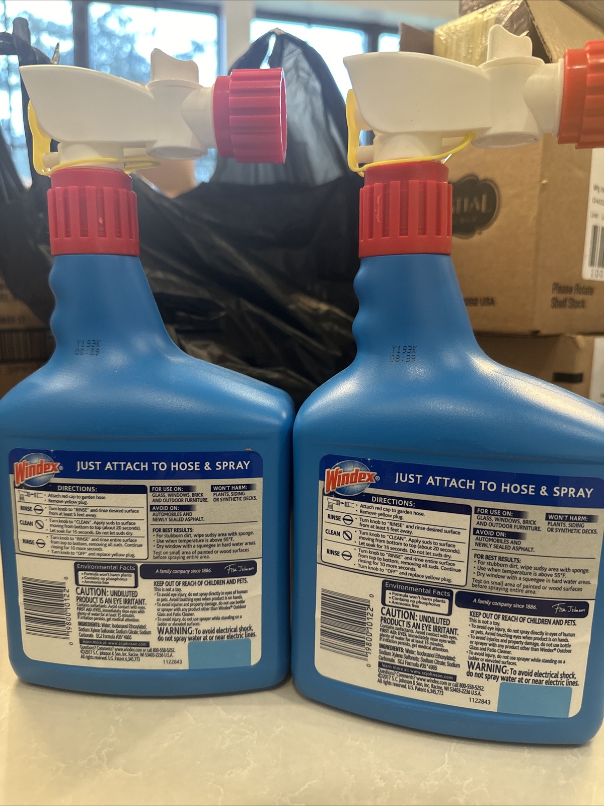 Windex Outdoor Concentrated Cleaner, Removes Dirt, Attaches To Hose, 2 X 32 oz