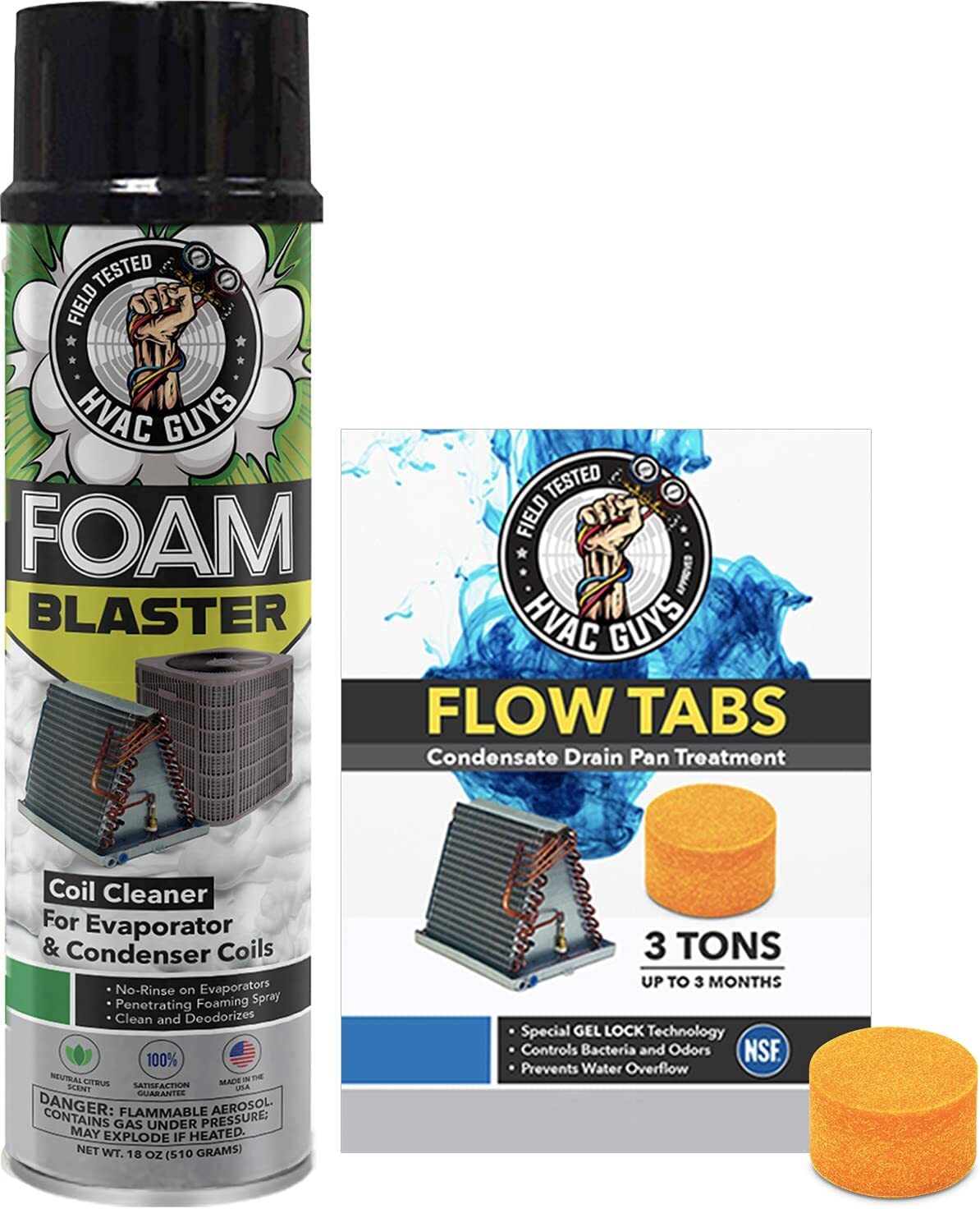 HVAC Guys Foam Blaster – Coil Cleaner & Deodorizer for HVAC & Automotive Filters