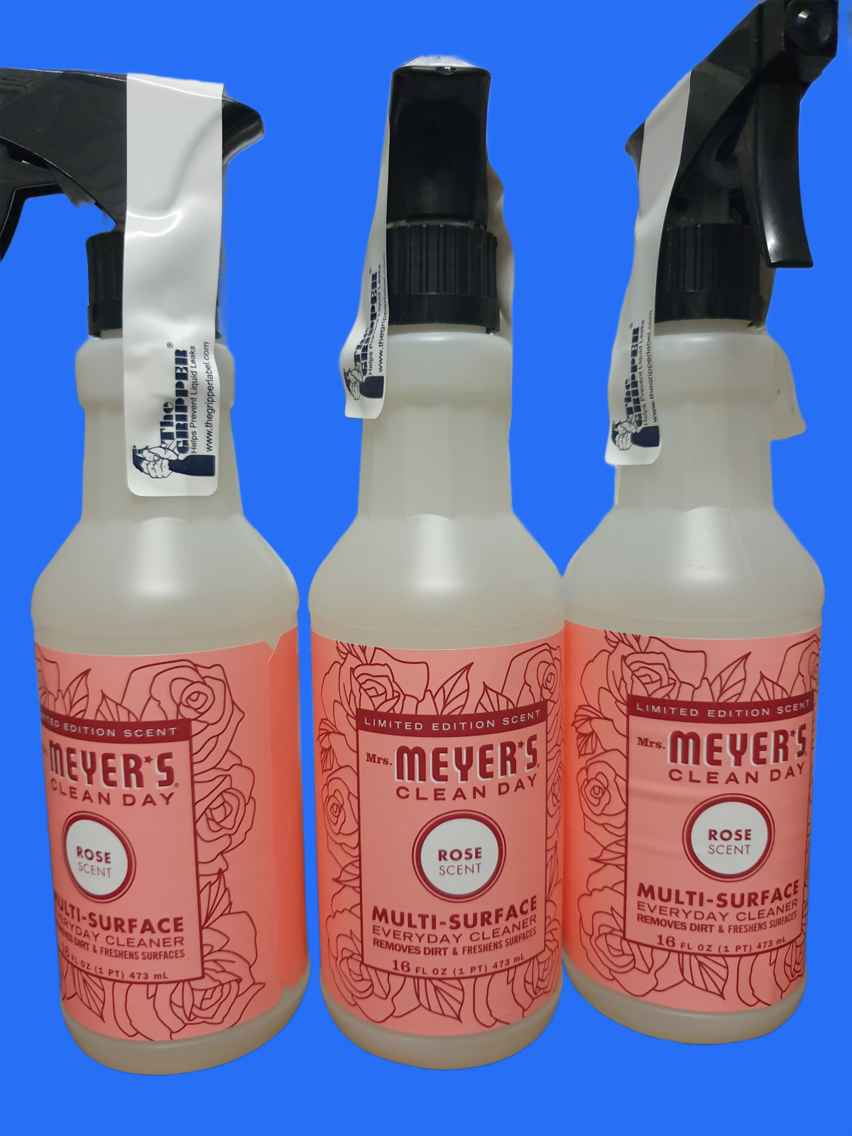 Mrs. Meyer’s Clean Day Multi-Surface Everyday Cleaner Spray Rose 16 oz (3-Pack)