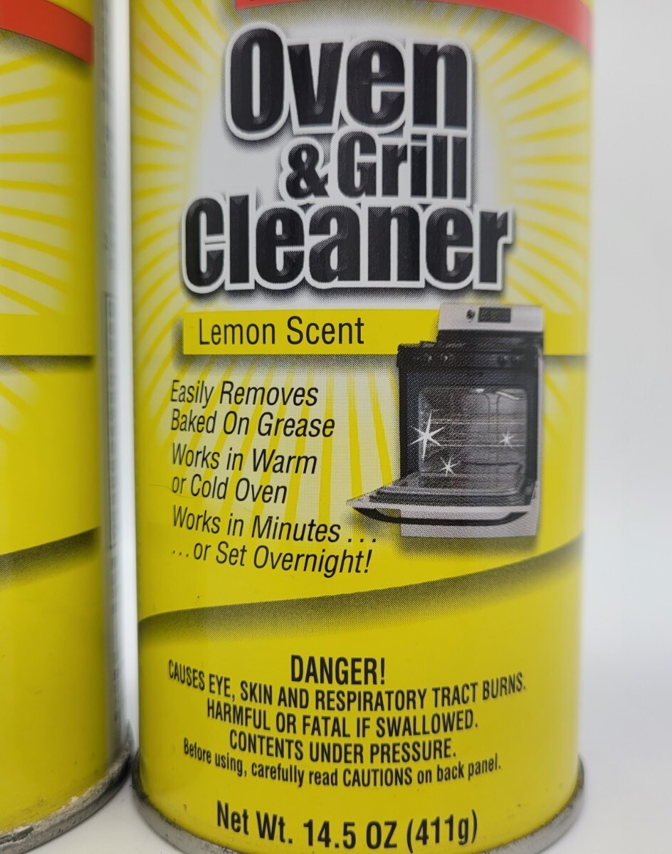 (Bundle Of 2) Heavy Duty Oven & BBQ Grill Cleaner Spray in Lemon Scent, 14.5 Oz
