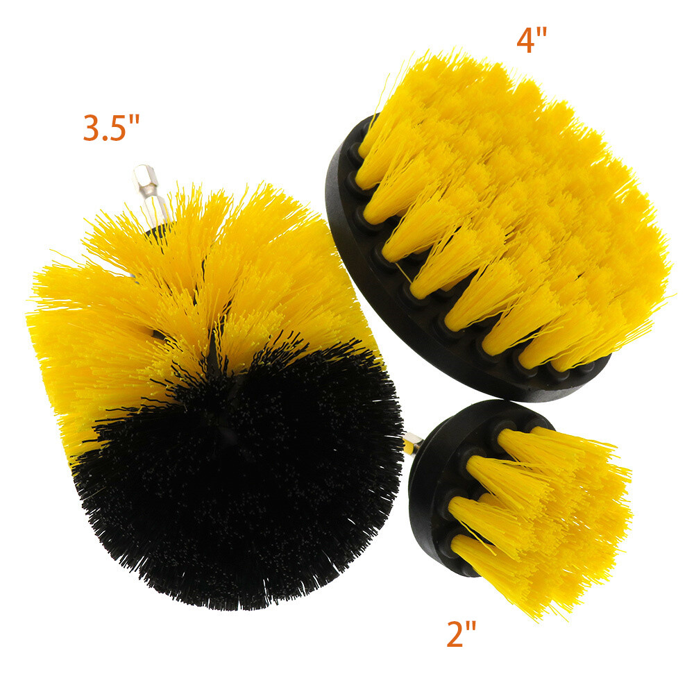 6PCS Drill Brush Set Power Scrubber Attachments Car Carpet Tile Grout Cleaning