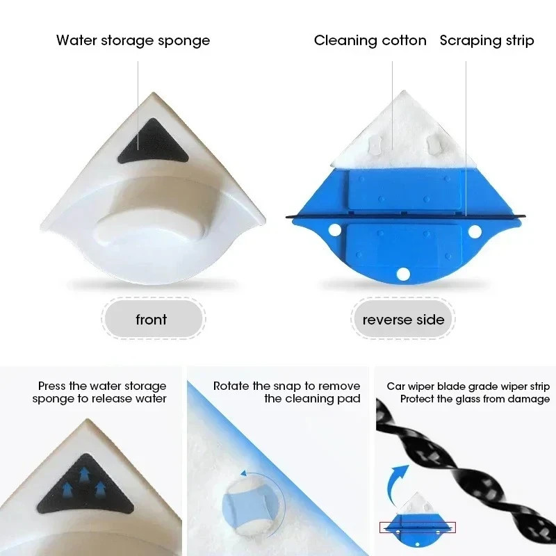 2025 Powerful Dual-Sided Magnetic Window Cleaner for Home High-Efficiency Glass