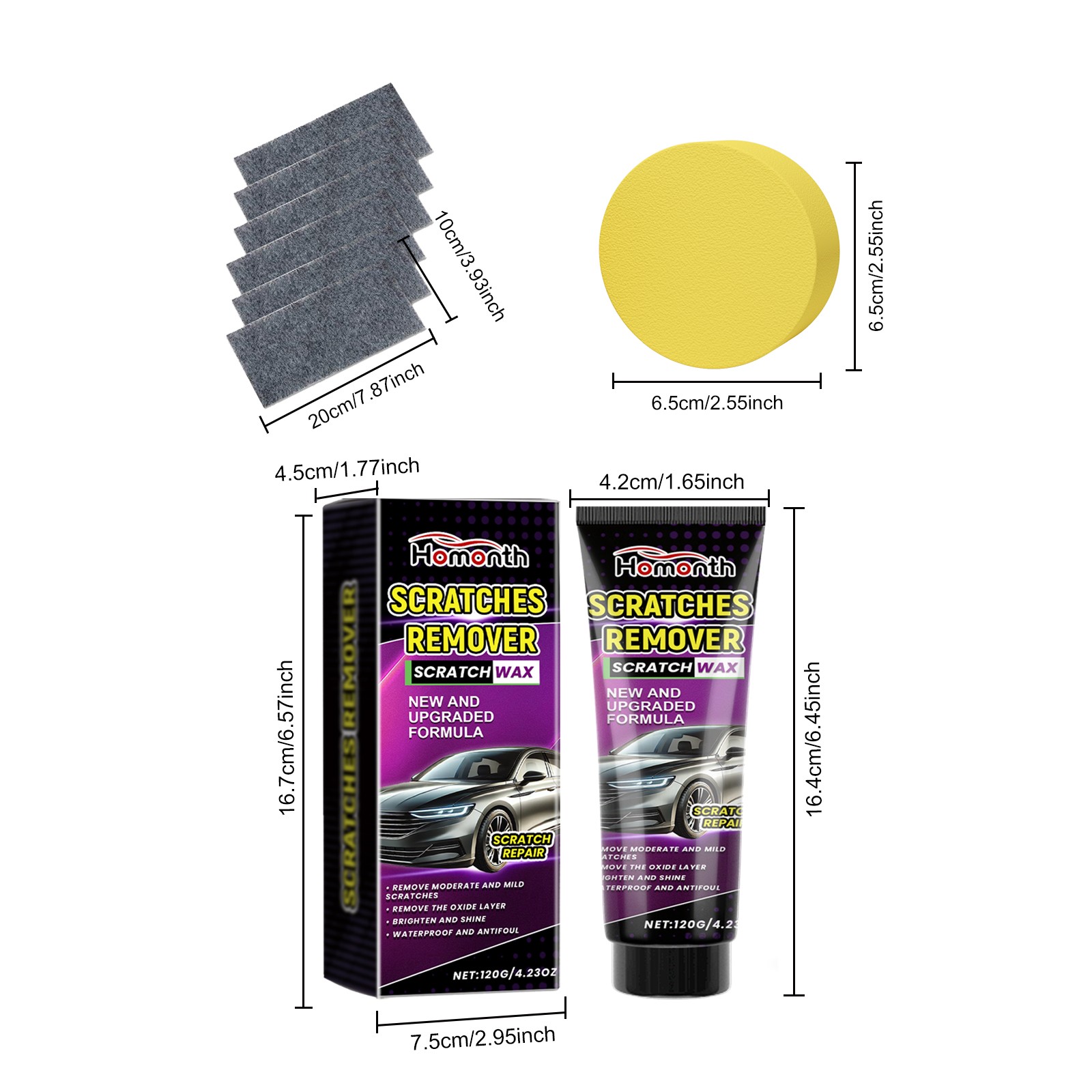 Scratch Repair Kit – Car Paint Scratch Remover with Nano Technology Paste