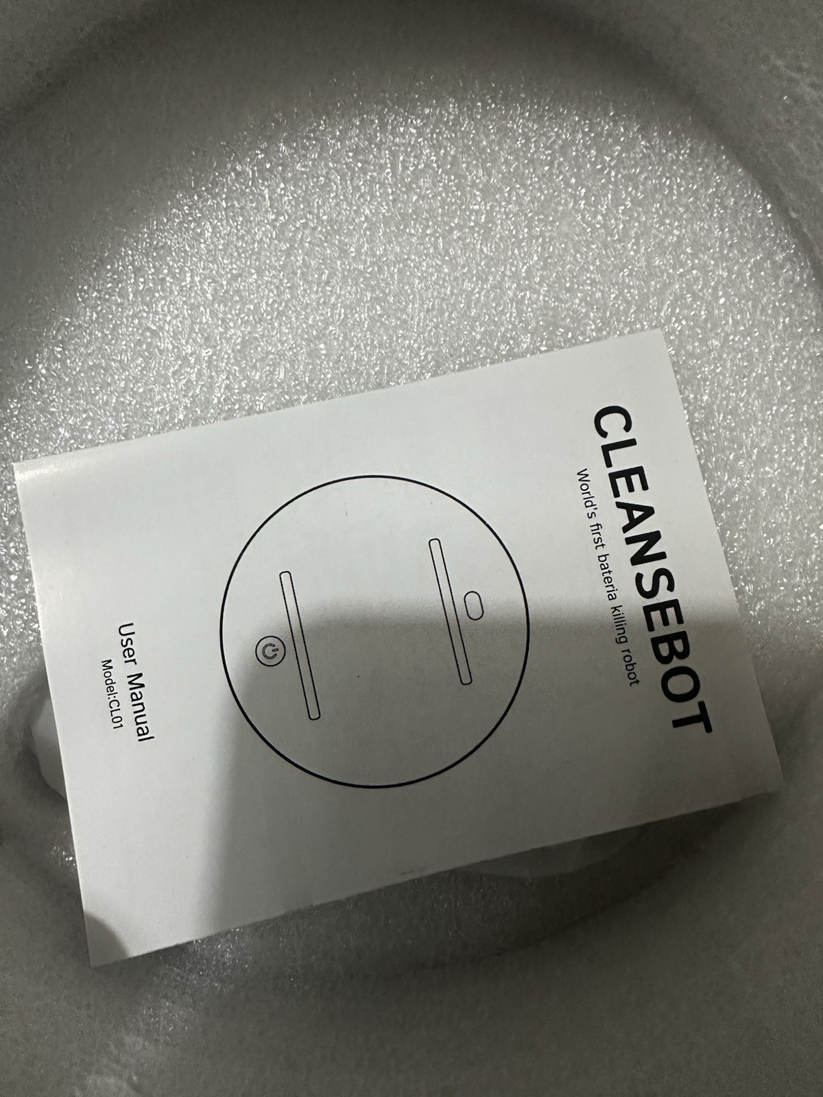 CleanseBot 2.0 UV Sanitizing Robot Travel Bed Desk Cleaner