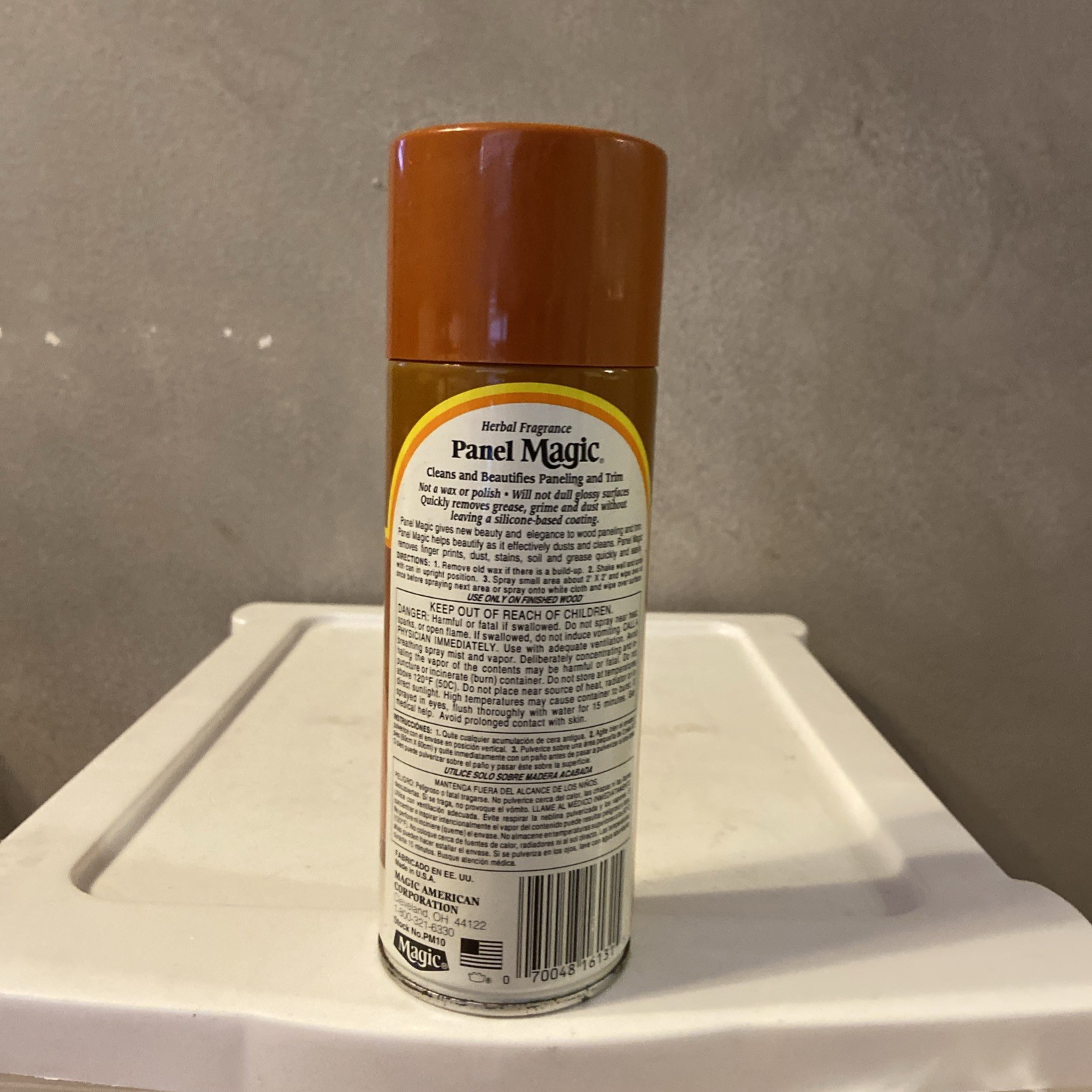 Vintage Panel Magic Cleaner 13oz Wood Paneling Trim Cleans Renews Luster NEW