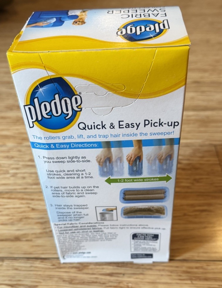 Pledge Fabric Sweeper For Pet Hair Multi-Use Disposable Sweeper Discontinued