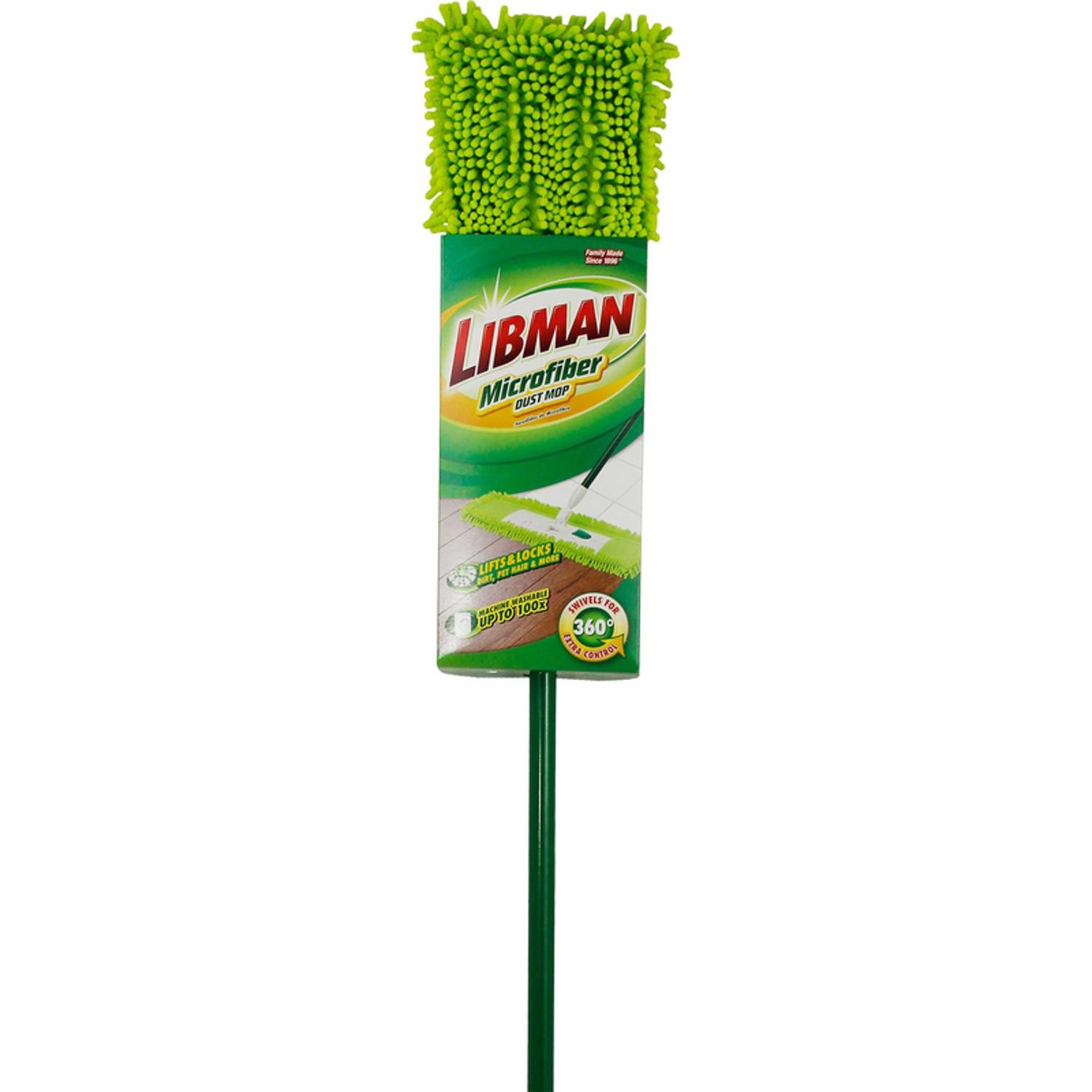 Libman 195 Microfiber Flat Removable Pad Dry Dust Mop 18-3/4 W in. (Pack of 6)