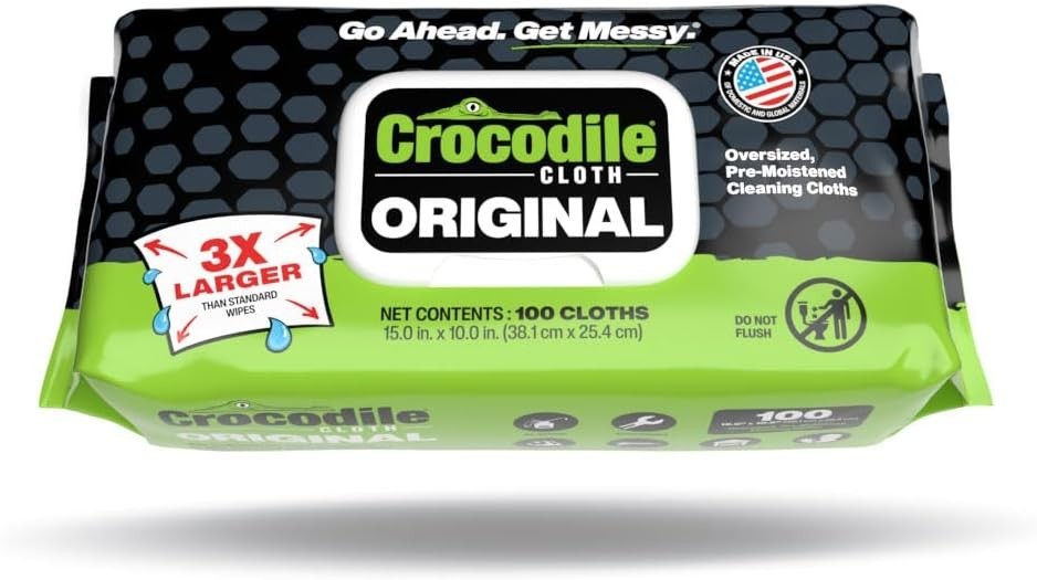 100 Count Multi-Surface Wipes, Heavy-Duty for Automotive and Industrial Use